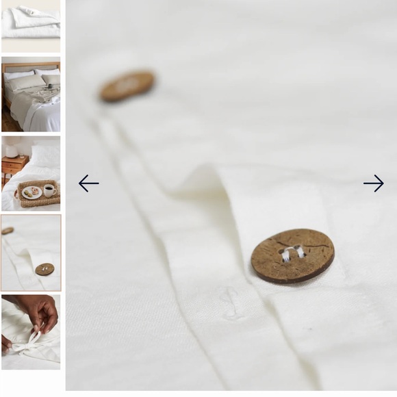 NWT Baloo French Linen Duvet Cover King Blanket - Picture 2 of 10